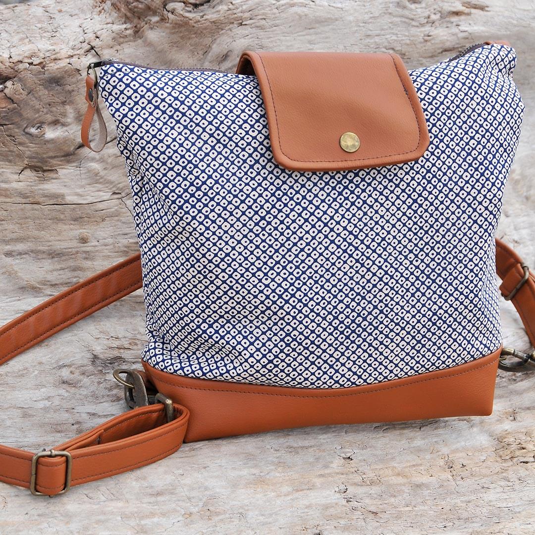 Recycled leather on sale tote bag