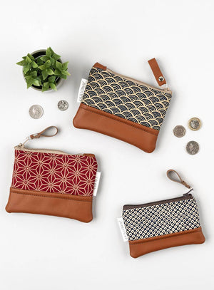 Recycled leather japanese coin purses lauren holloway